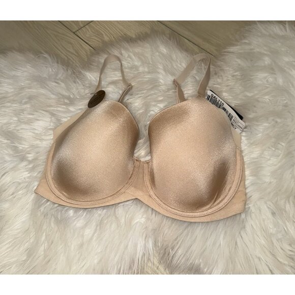 Wacoal 853281 Ultimate Side Smoother Underwire T-Shirt Bra Womens 32DD Beige New